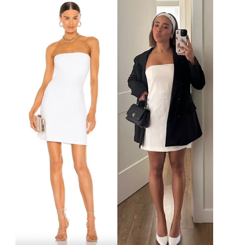 SUSANA MONACO Strapless Tube Mini Dress in Sugar Size X-Small